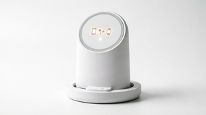 30W 3-in-1 pop-up wireless charger installed in a modern office desk.