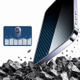 Anti-spy tempered glass screen cover for iPhone