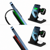 Compact wireless charging dock for bedside use