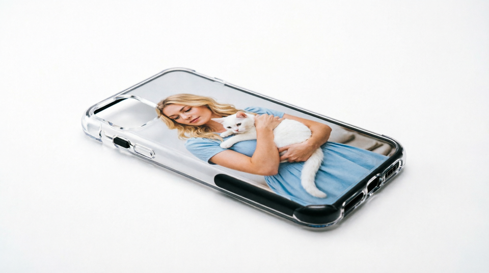 Scratch-resistant magnetic custom photo phone case for Apple iPhone.