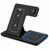 Travel-friendly wireless charging station with foldable design