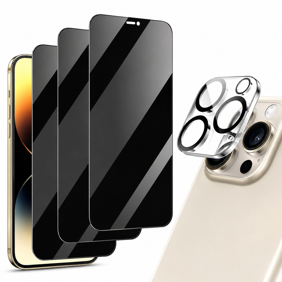 Scratch-resistant privacy screen protector with smooth finish