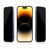 Full coverage tempered glass installed on an iPhone